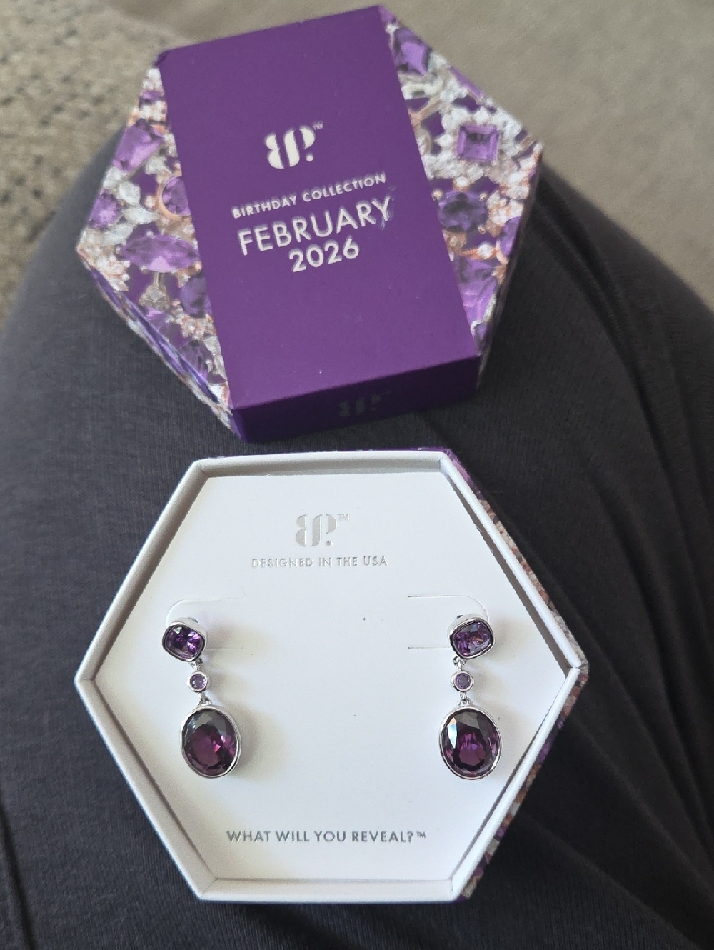 Birthday Collection February 2026 Purple Amethyst Drop Earrings